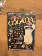 Metaal bord Pina Colada mancave, Ophalen of Verzenden, Nieuw