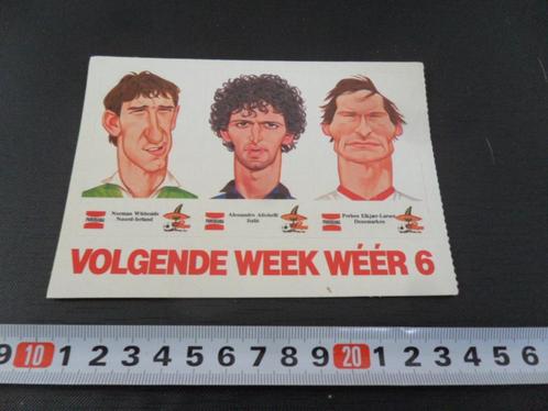 sticker voetbal WK 1986 set strip whiteside altobelli elkjær, Verzamelen, Stickers, Zo goed als nieuw, Bedrijf of Vereniging, Ophalen