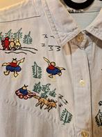 Schattige vintage geborduurde blouse, Ophalen of Verzenden, Zo goed als nieuw, Maat 46/48 (XL) of groter