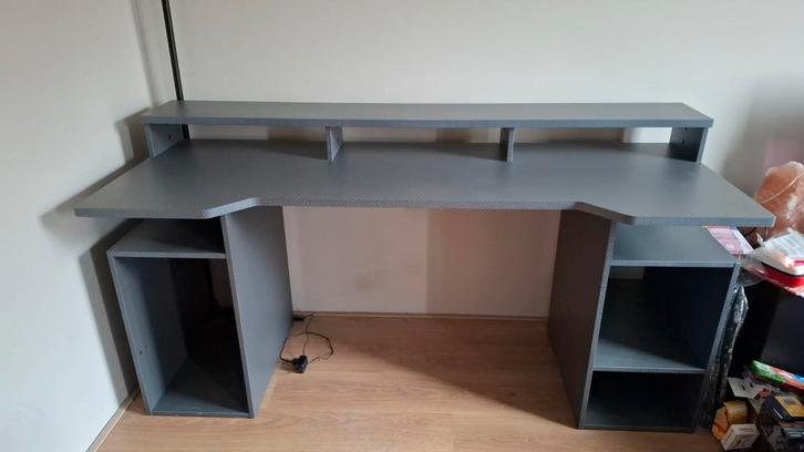 Bureau antraciet, Huis en Inrichting, Bureaus, Gebruikt, Bureau, Ophalen