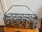 Frans brocante flessenrek/ wijnrek, smeedijzer 10 flessen, Huis en Inrichting, Woonaccessoires | Wijnrekken, Ophalen of Verzenden