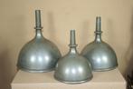 3 antiek tinnen trechters, Ophalen of Verzenden