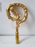 Authentieke V&D etalage Sinterklaas staf - 30cm, goudkleurig, Diversen, Sinterklaas, Verzenden, Zo goed als nieuw