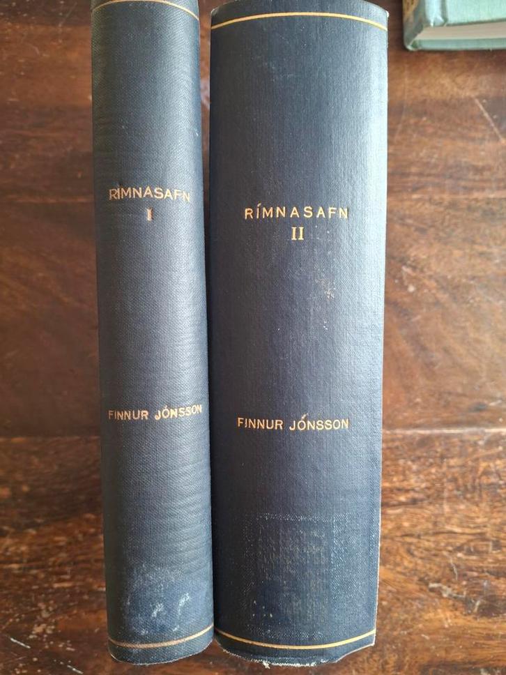 Rimnasafn I & II - Finnur Jónsson - Zeldzaam!, Antiek en Kunst, Antiek | Boeken en Bijbels, Ophalen of Verzenden