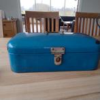 Vintage Emaille Broodtrommel/Koektrommel met Draaisluiting, Ophalen of Verzenden