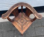 bijzondere antieke hoekstoel, snijwerk, Ophalen of Verzenden