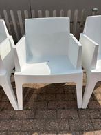 6 Witte Siesta Box Stoelen, Ophalen, Kunststof, Gebruikt, Wit