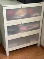 Wit ladekastje met 3 lades 100 x 80 x 40 cm, Ophalen, 50 tot 100 cm, Zo goed als nieuw, 3 of 4 laden