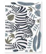 Muursticker Sticker Zebra Savanne Tanzania Lilipinso, Nieuw, Ophalen of Verzenden, Wanddecoratie, Lilipinso