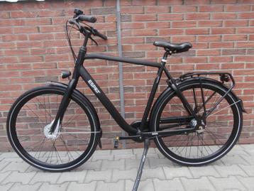 ALS NIEUWE Gazelle Esprit heren 59 cm. 3 versnellingen zwart beschikbaar voor biedingen