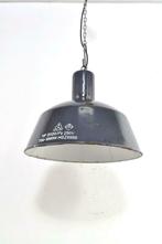 Grote industriële fabriekslamp emaille lamp, Huis en Inrichting, Lampen | Hanglampen, Ophalen of Verzenden, Gebruikt