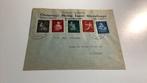 Serie Winterhulp-Volksdiemstzegels 1944 op brief hoge cataw., Ophalen of Verzenden, Envelop