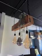 Houten Hanglamp met 3 Fittingen, Ophalen, Minder dan 50 cm