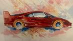 Litho Ferrari F40 met Pirelli P zero, Antiek en Kunst, Ophalen of Verzenden