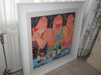 Dikke Dames.VAN LEERSUM., Ophalen, Zo goed als nieuw, Schilderij, 75 tot 100 cm