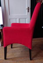 Ferrari rode eetkamerstoelen, 4 stuks, nauwelijks gebruikt, Huis en Inrichting, Fauteuils, Ophalen, Gebruikt, Minder dan 75 cm