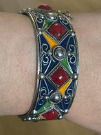 Geemaileerde stalen kabyle armband, Ophalen of Verzenden, Zo goed als nieuw, Zilver, Staal