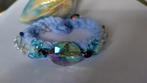 Nieuw armband met kristal geslepen glaskralen, Overige materialen, Blauw, Nieuw, Ophalen of Verzenden
