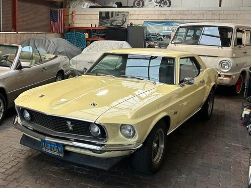 1969 Mustang Coupe Aut. 4.1 L6, Auto's, Oldtimers, Particulier, Lichtmetalen velgen, Radio, Ford USA, Benzine, Coupé, Automaat