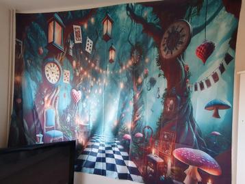 Wandposter Wanddoek Fotodoek Alice in Wonderland beschikbaar voor biedingen