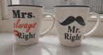 Mr Right & Mrs always right mokken, Ophalen, Nieuw, Overige stijlen, Kop(pen) en/of Schotel(s)