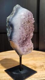 Prachtige amethist op standaard, Ophalen of Verzenden