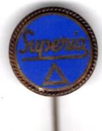 SUPERIA blauw email op zilverkl bromfiets speldje ( G_186 ), Verzamelen, Speldjes, Pins en Buttons, Verzenden, Nieuw, Transport