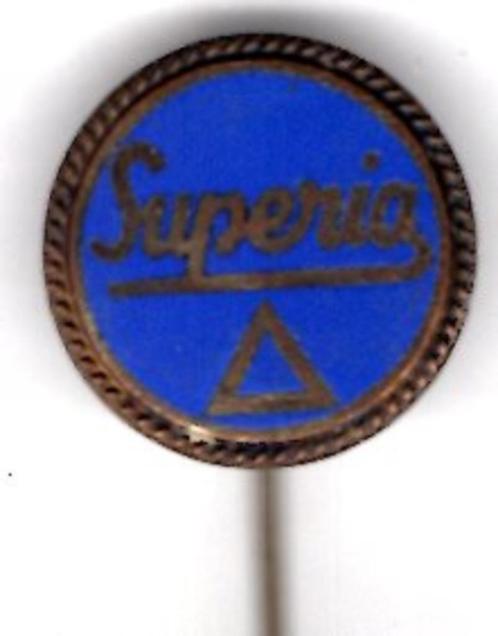 SUPERIA blauw email op zilverkl bromfiets speldje ( G_186 ), Verzamelen, Speldjes, Pins en Buttons, Nieuw, Speldje of Pin, Transport
