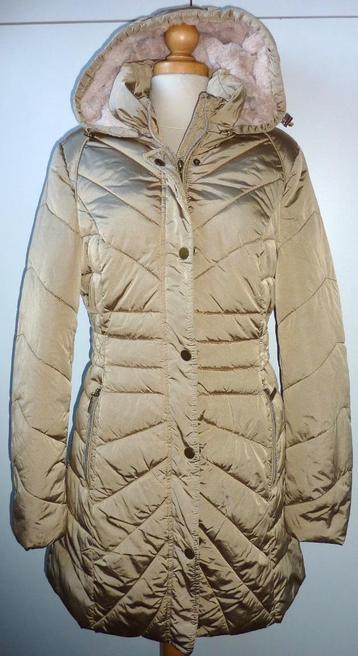 MISS ETAM goudkleurige + witte jas met capuchon maat 38/M beschikbaar voor biedingen