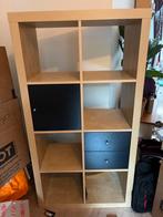 Ikea Kallax kast, 8 vallen, hout en zwart, Huis en Inrichting, Kasten | Boekenkasten, Ophalen, 25 tot 50 cm, 50 tot 100 cm