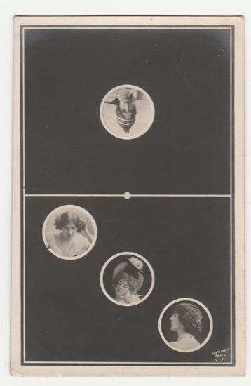 Dominosteen met o.a. Cléo de Mérode.  1903. Reutlinger. beschikbaar voor biedingen