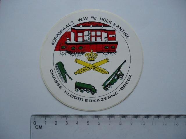 sticker oud LEGER militair dienstplicht breda Klooster kazer, Verzamelen, Stickers, Zo goed als nieuw, Bedrijf of Vereniging, Verzenden