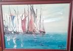 Mooi schilderij zeilschepen gesingeerd, Ophalen