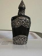 Antiek Nepalse snuff bottle buffalohorn with silver, Ophalen of Verzenden, Zilver
