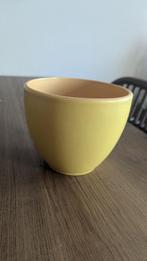 plantenpot geel, Ophalen, Gebruikt, Rond, Tuin