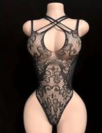 Elegante zwarte body met kanten details, Kleding | Dames, Generic, Verzenden, Zwart, Body of Korset