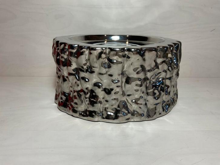 It’s about Romi Amsterdam boomstam zilver hoogte 12,7 cm, Huis en Inrichting, Woonaccessoires | Vazen, Gebruikt, Ophalen of Verzenden