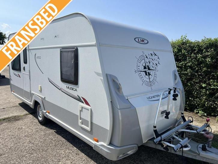 LMC Musica 470 D - Voortent - 2 fietsdragerS - Vast bed, Caravans en Kamperen, Caravans, Bedrijf, tot en met 4, Rondzit, LMC en Münsterland