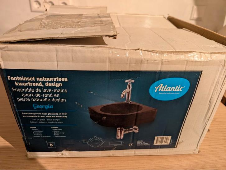 Atlantic Georgia Fontein - Nieuw in doos!, Huis en Inrichting, Badkamer | Complete badkamers, Nieuw, Ophalen