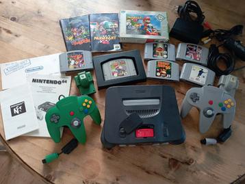 Zeer complete Nintendo 64 N64 set gereinigd en als nieuw!  beschikbaar voor biedingen