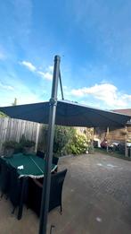 Grijze Zweefparasol, Tuin en Terras, Parasols, Gebruikt, Kantelbaar, Ophalen of Verzenden, Zweefparasol
