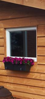 Hardhouten kozijn met thermopane glas, Doe-het-zelf en Verbouw, Glas en Ramen, Ophalen, Zo goed als nieuw, Gevelraam of Ruit, Dubbelglas