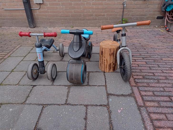Loopfietsen: Vierwieler, Motor & Fiets - Verstelbaar!, Kinderen en Baby's, Speelgoed | Buiten | Voertuigen en Loopfietsen, Gebruikt