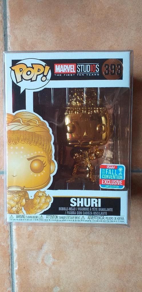 Marvel black panther shuri gold chrome convention funko pop, Verzamelen, Overige Verzamelen, Nieuw, Ophalen of Verzenden