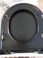 Hatria Fusion verkorte Softclose Closetzitting Mat Zwart, Ophalen of Verzenden, Nieuw, Toilet