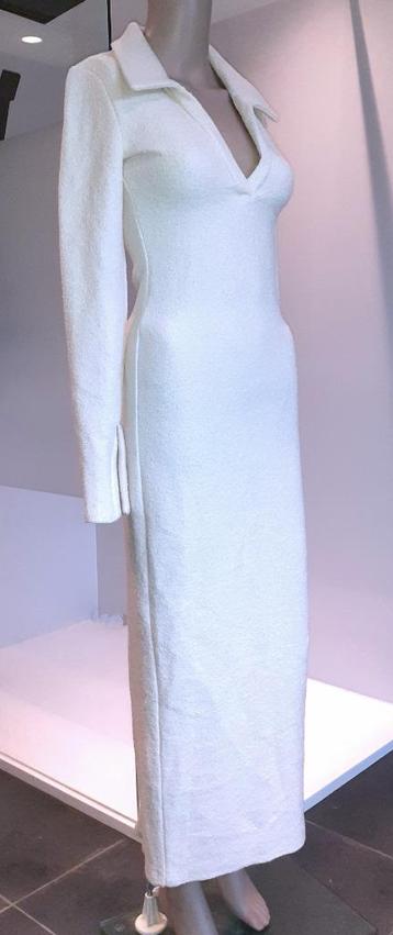 Lange jurk crème wit Zara XS beschikbaar voor biedingen