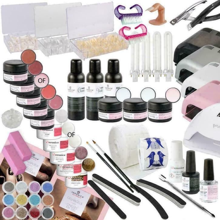 Gelnagels én acrylnagels starterspakket ALLROUND, Sieraden, Tassen en Uiterlijk, Uiterlijk | Cosmetica en Make-up, Nieuw, Toebehoren