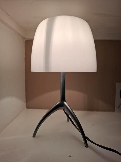 Foscarini Lumiere Piccola Tafellamp Wit, Huis en Inrichting, Lampen | Tafellampen, Zo goed als nieuw, Minder dan 50 cm, Glas, Metaal
