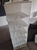 Opberger met 7 vakken, wit/grijs, 30x30x90 cm, Zo goed als nieuw, Minder dan 100 cm, 25 tot 50 cm, 50 tot 100 cm