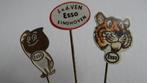 Esso motorolie speldjes 3 x, Verzenden, Gebruikt, Merk, Speldje of Pin